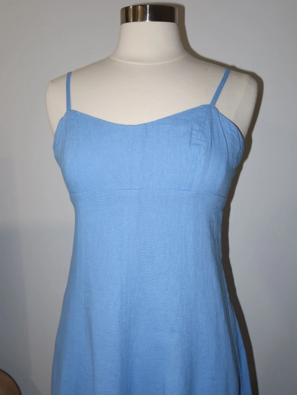 Abercrombie Blue Linen Maxi Dress